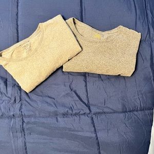 2-Pack Light/Dark Gray Short Sleeve T’s